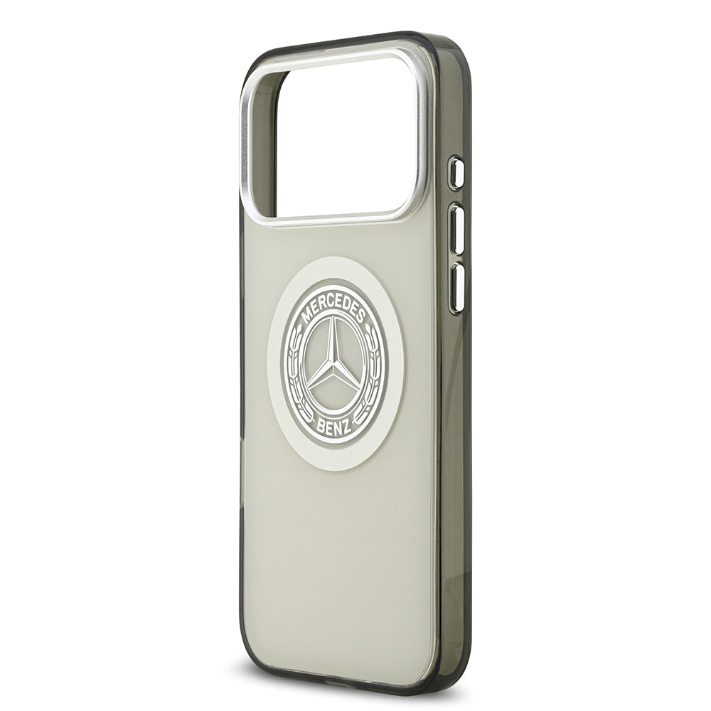 Mercedes Benz iPhone 17 Pro Max Orjinal Lisanslı M-safe Şarj Özellikli Çift Katmanlı PC Nostaljik Yıldız Dizayn Kılıf