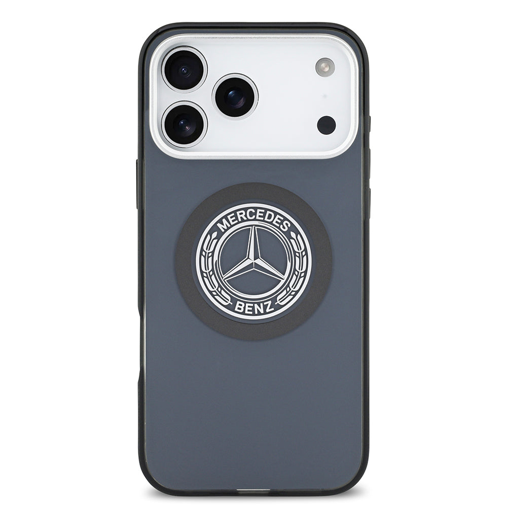 Mercedes Benz iPhone 17 Pro Max Orjinal Lisanslı M-safe Şarj Özellikli Çift Katmanlı PC Nostaljik Yıldız Dizayn Kılıf