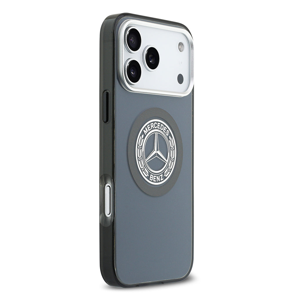 Mercedes Benz iPhone 17 Pro Max Orjinal Lisanslı M-safe Şarj Özellikli Çift Katmanlı PC Nostaljik Yıldız Dizayn Kılıf