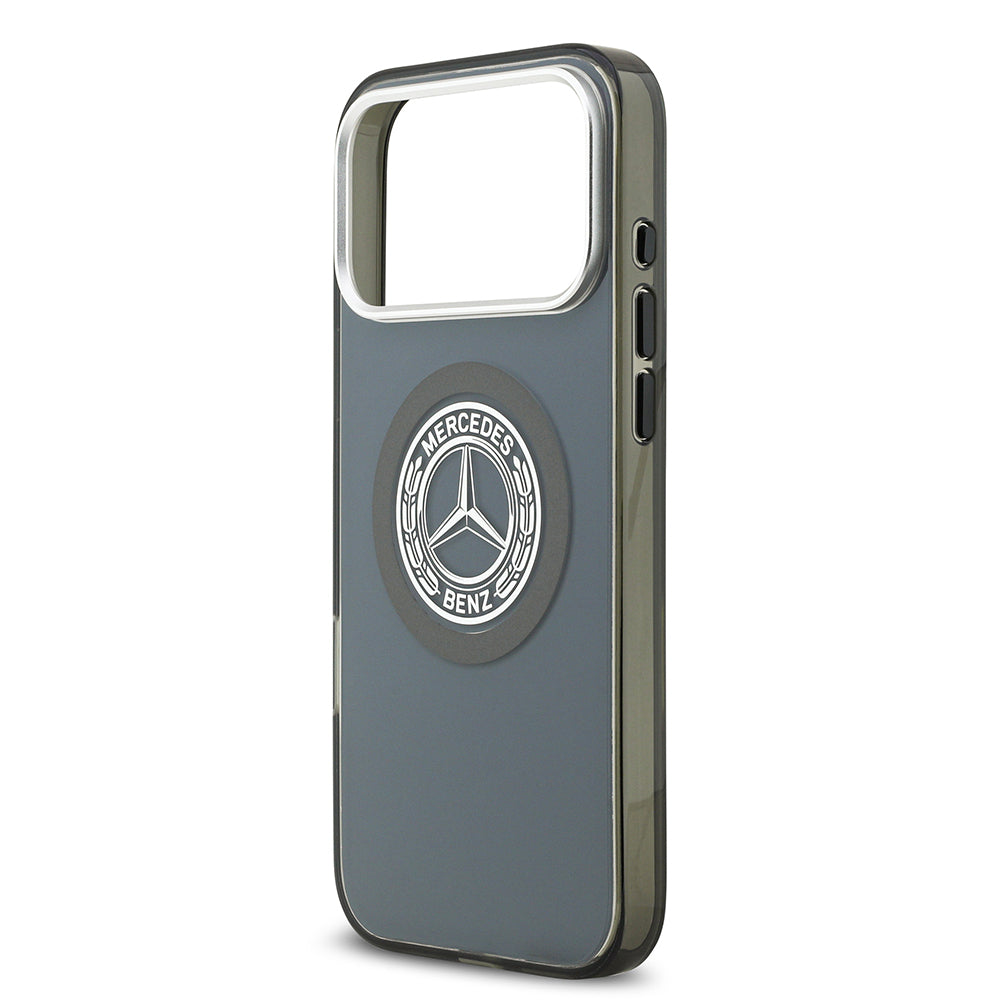 Mercedes Benz iPhone 17 Pro Max Orjinal Lisanslı M-safe Şarj Özellikli Çift Katmanlı PC Nostaljik Yıldız Dizayn Kılıf