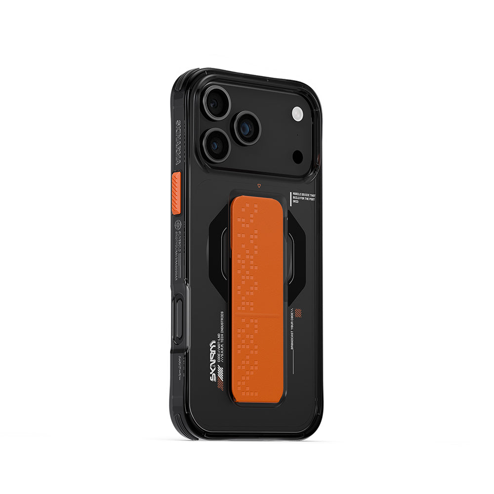 Skinarma iPhone 17 Pro Max M-Safe Şarj Özellikli Airbag Tasarımlı Standlı Haxa Kılıf