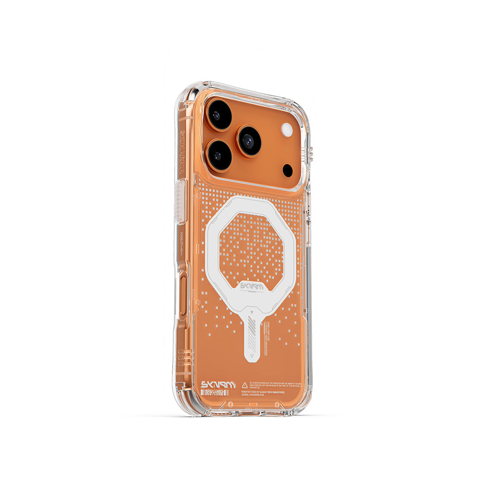 Skinarma iPhone 17 Pro Max M-Safe Şarj Özellikli IML Baskılı Holografik MYST Kılıf
