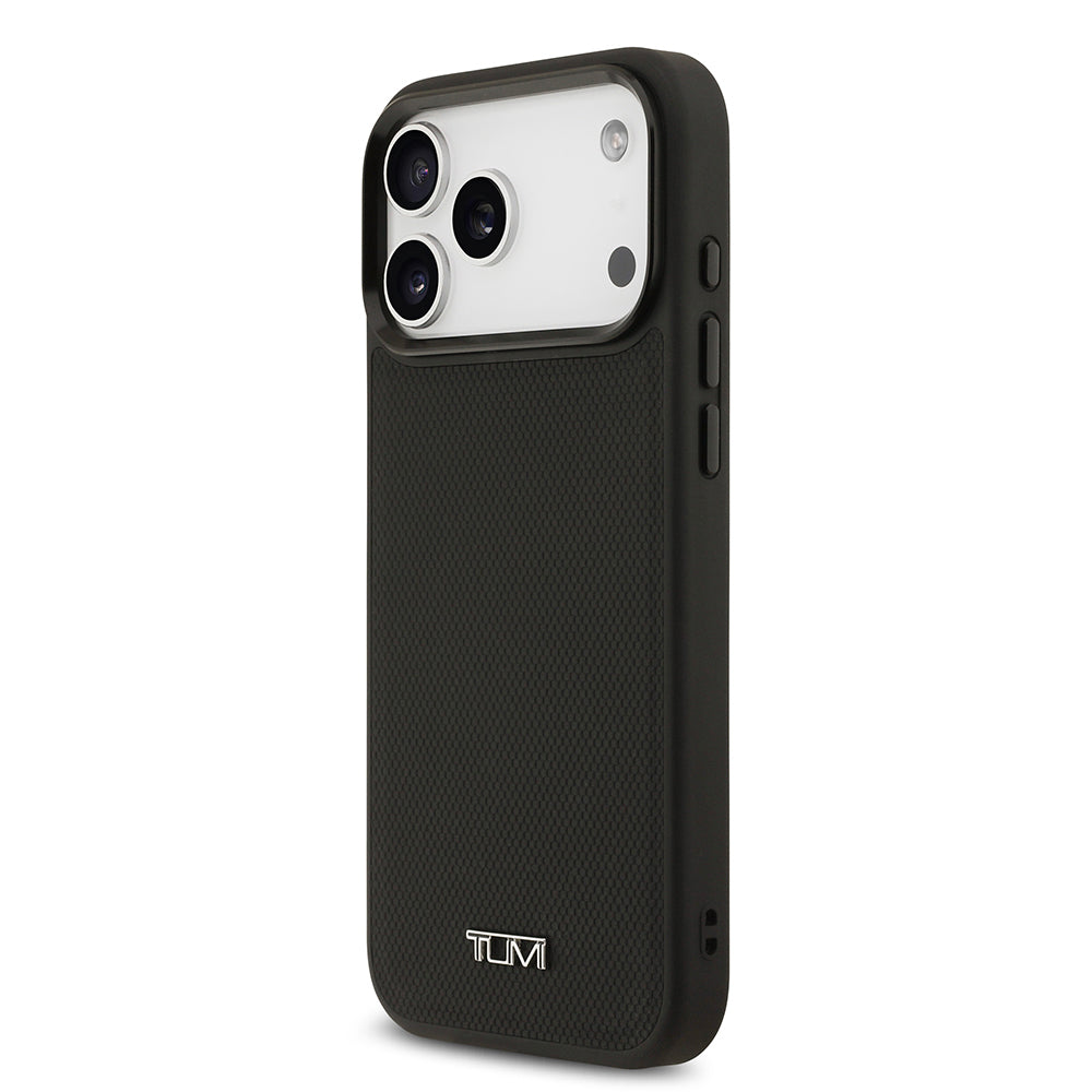 TUMI iPhone 17 Pro Max M-safe Şarj Özellikli Deri Noktalı Dizayn Telefon Kılıfı