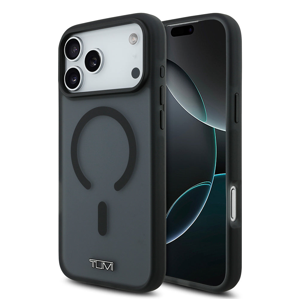 TUMI iPhone 17 Pro Max Orjinal Lisanslı M-safe Şarj Özellikli Buzlu Transparan Kılıf