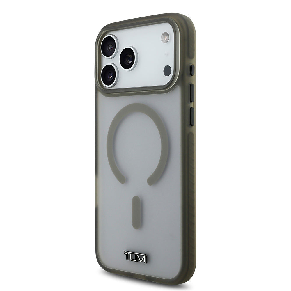 TUMI iPhone 17 Pro Max Orjinal Lisanslı M-safe Şarj Özellikli Buzlu Transparan Kılıf