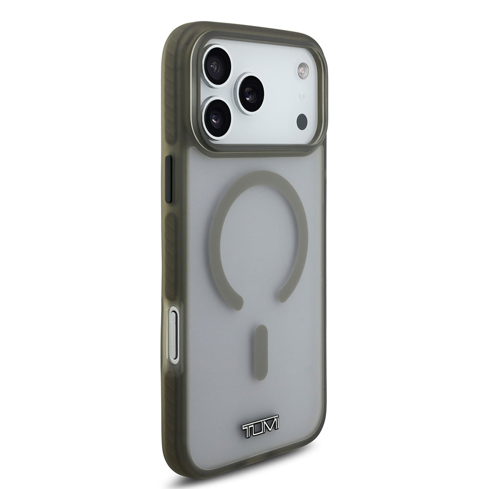 TUMI iPhone 17 Pro Max Orjinal Lisanslı M-safe Şarj Özellikli Buzlu Transparan Kılıf