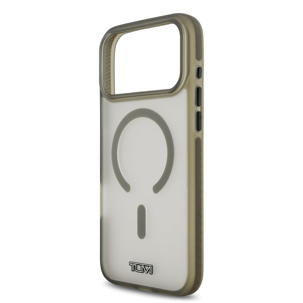 TUMI iPhone 17 Pro Max Orjinal Lisanslı M-safe Şarj Özellikli Buzlu Transparan Kılıf