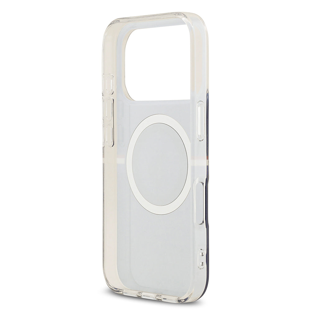 U.S. Polo Assn. iPhone 17 Pro Max Orjinal Lisanslı M-safe Şarj Özellikli IML Stripe Logolu Kılıf