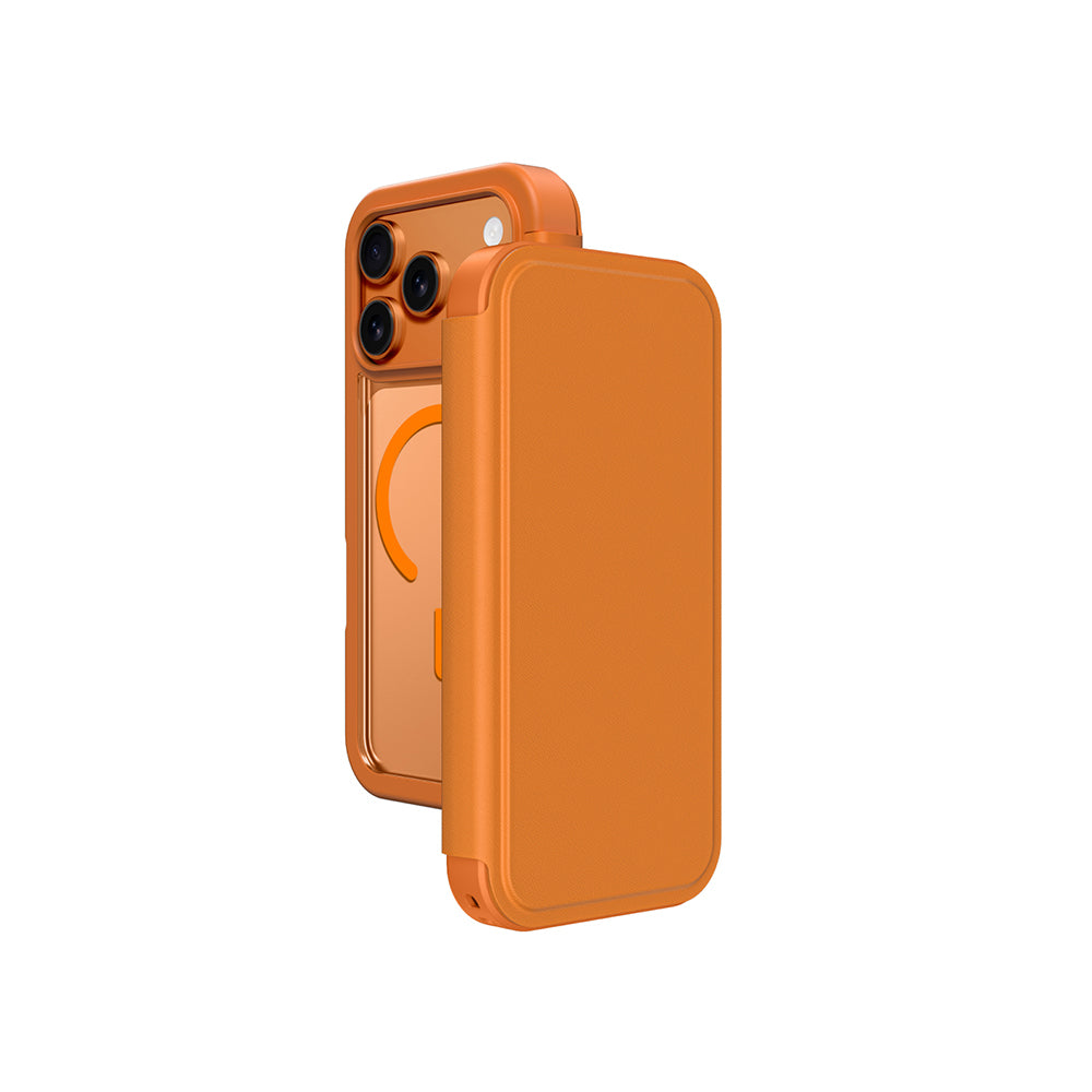 Amazingthing Glamour Foilo Serisi iPhone 17 Pro Max PU Kartlıklı Kılıf