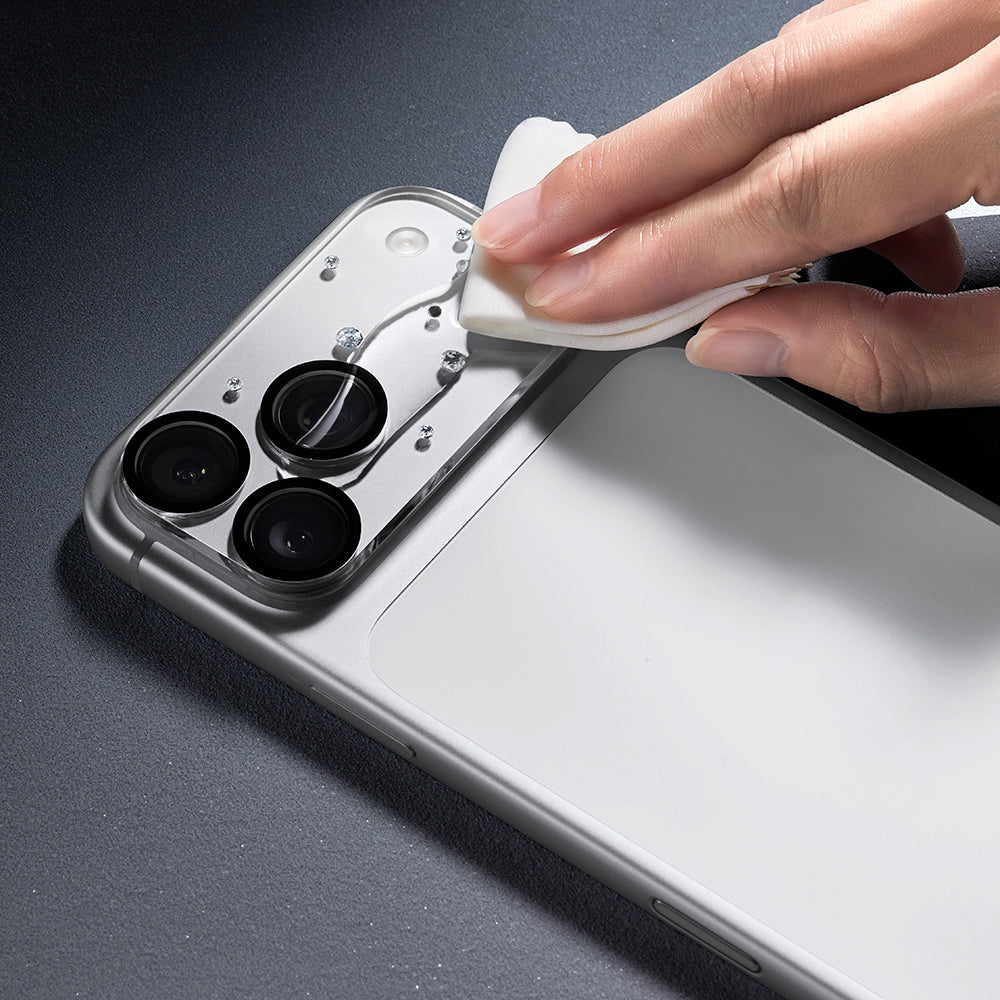 Pynana Diamond Sky Serisi iPhone 17 Pro Max Taşlı Kamera Lens Koruyucu