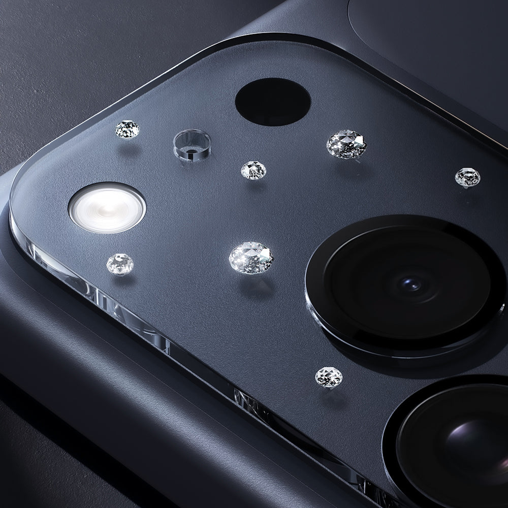Pynana Diamond Sky Serisi iPhone 17 Pro Max Taşlı Kamera Lens Koruyucu