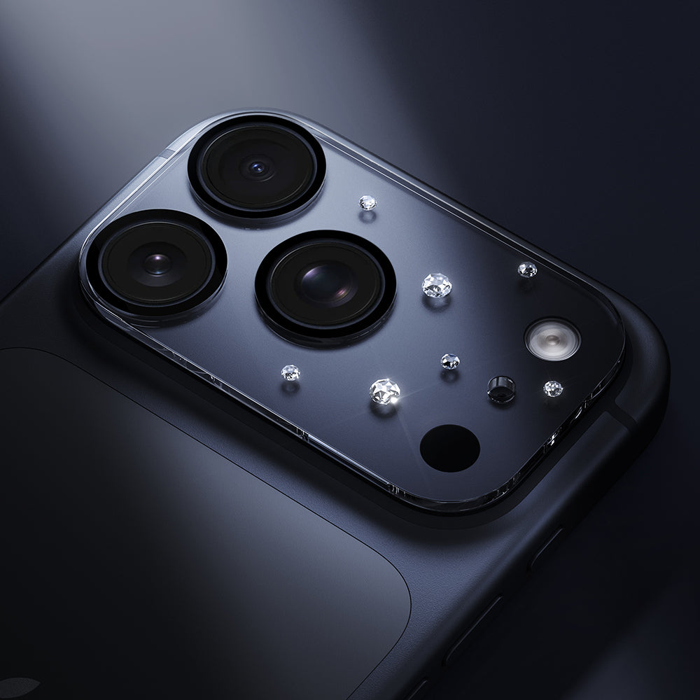 Pynana Diamond Sky Serisi iPhone 17 Pro Max Taşlı Kamera Lens Koruyucu
