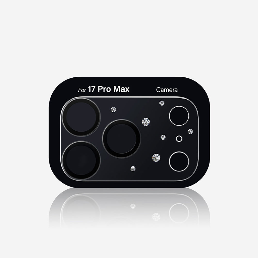 Pynana Diamond Sky Serisi iPhone 17 Pro Max Taşlı Kamera Lens Koruyucu