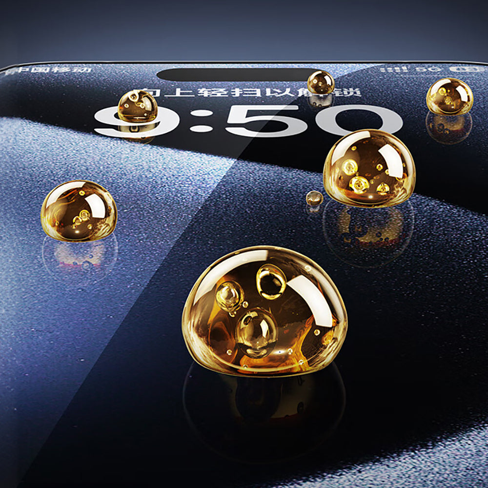 Wiwu SQ-008 Oleofobik Easy Install iPhone 17 Pro Max Darbeye Karşı Dayanıklı Temperli Cam Ekran Koruyucu + Kolay Uygulama Aparatlı