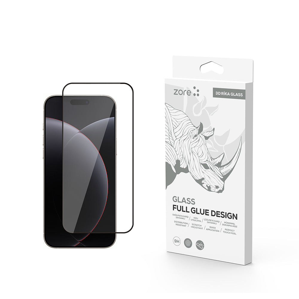 Cepax iPhone 17 Pro Max Rika Premium Temperli Cam Ekran Koruyucu