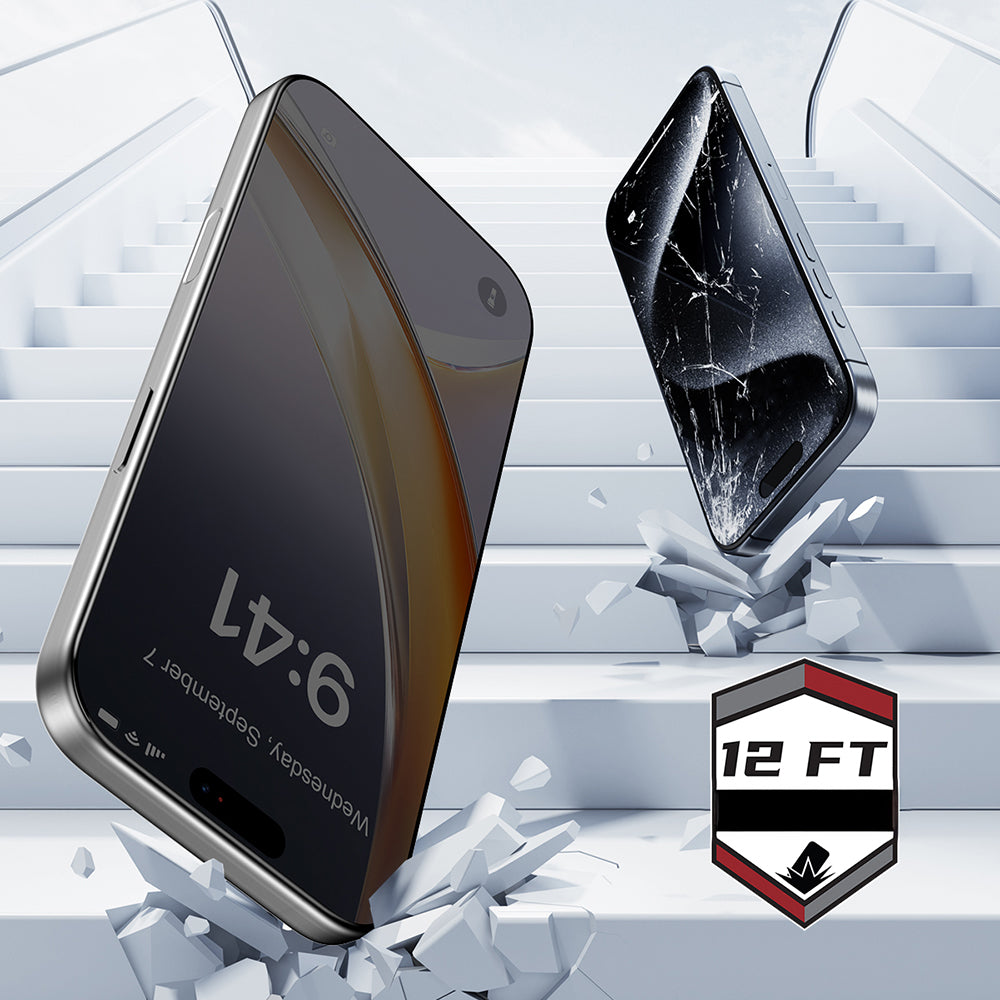 Raptic Air Glass iPhone 17 2.5D Privacy Hayalet Ekran Koruyucu 2 Adet + Kolay Uygulama Aparatlı