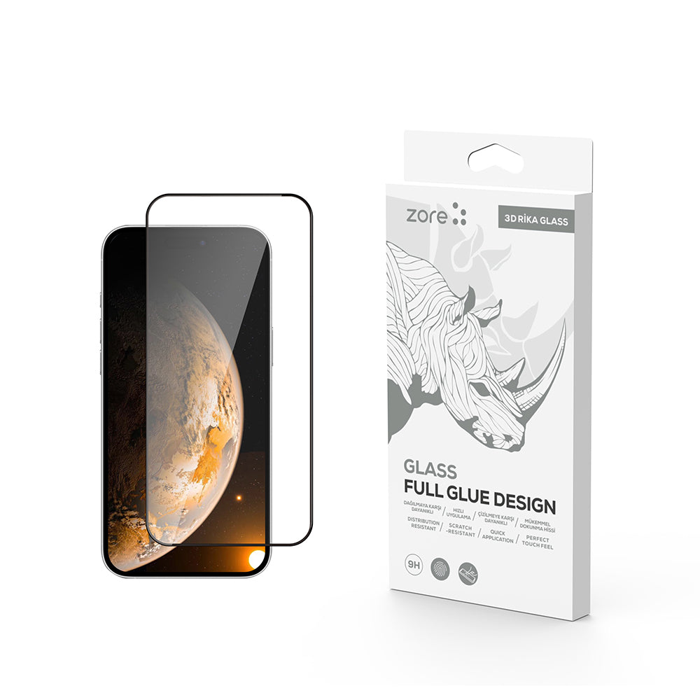 Cepax iPhone 17 Rika Premium Temperli Cam Ekran Koruyucu