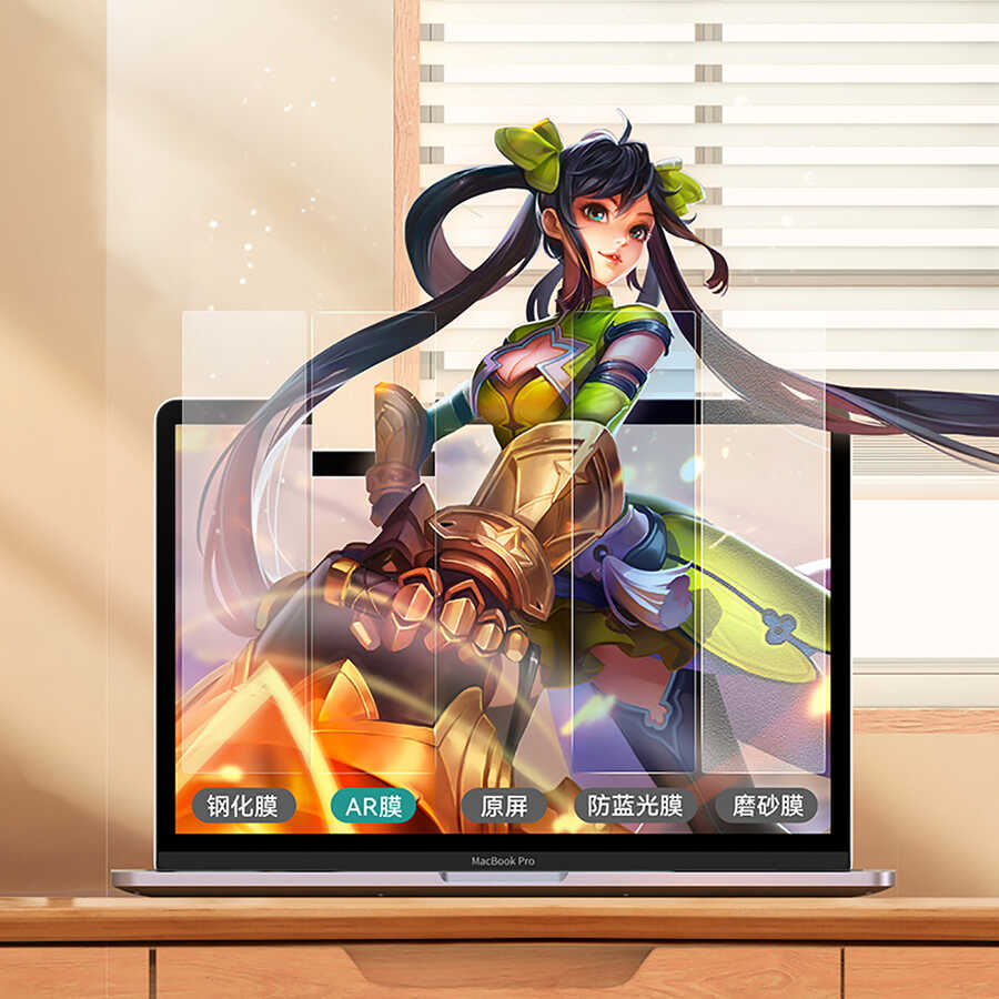 Benks Macbook 13' Pro Touch Bar A1706 AR (Anti Reflective) Yansıma Önleyici Ekran Koruyucu