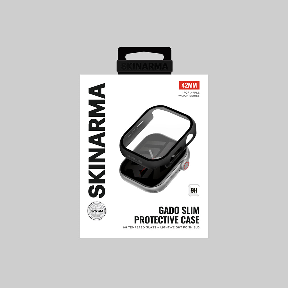 Skinarma Gado Apple Watch 10 42mm Sert Silikon Kasa ve Ekran Koruyucu