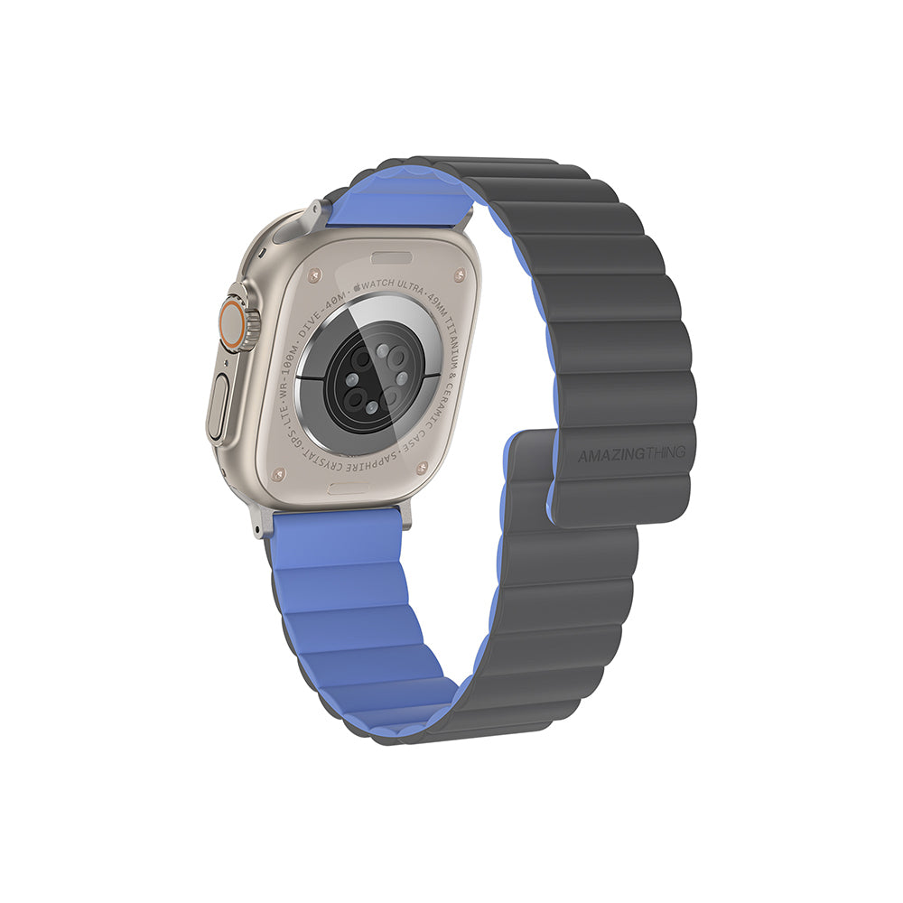 Amazingthing Smoothie Apple Watch 46mm Mag Magnetik Tak Çıkar Silikon Strap Kordon - 1