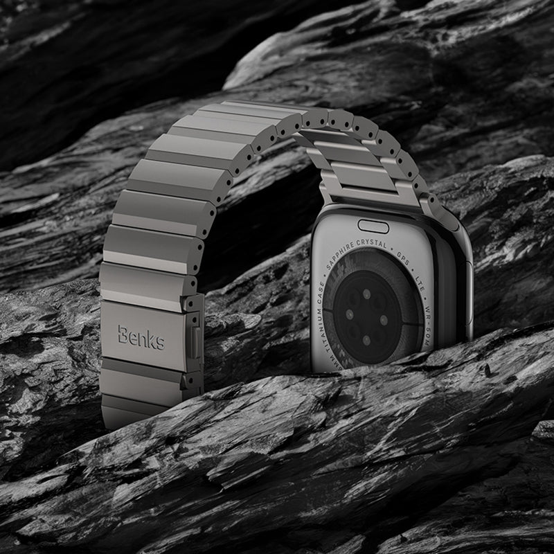 Benks Aero Titan Serisi Apple Watch 42/44/45/46/49mm Titanyum Metal Kordon