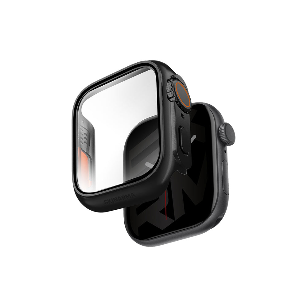 Skinarma Gado Pro Apple Watch 10 46mm Dijital Taç Korumalı Kasa ve Ekran Koruyucu
