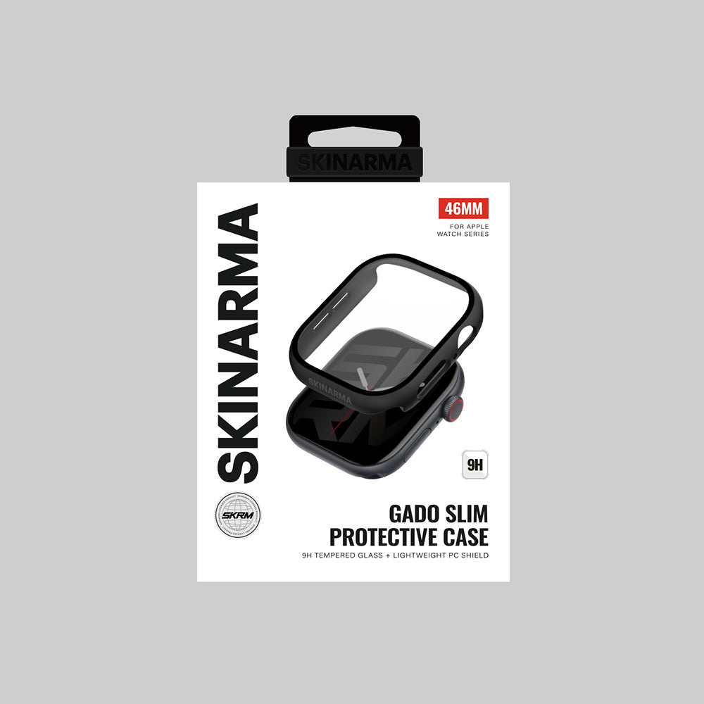 Skinarma Gado Apple Watch 10 46mm Sert Silikon Kasa ve Ekran Koruyucu