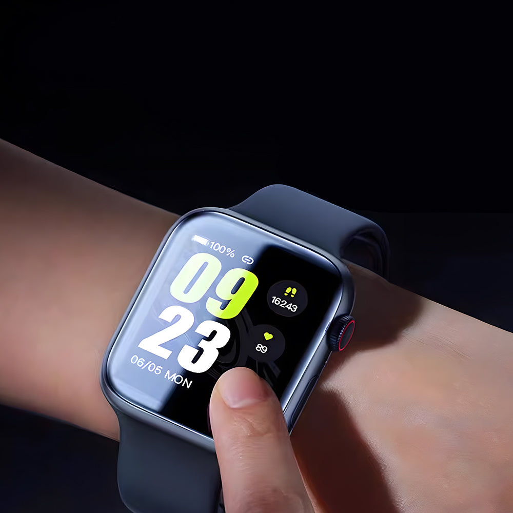 Wiwu JD-107 Apple Watch 10 46mm Easy Install Serisi HD Ekran Koruyucu Film + Kolay Uygulama Aparatı