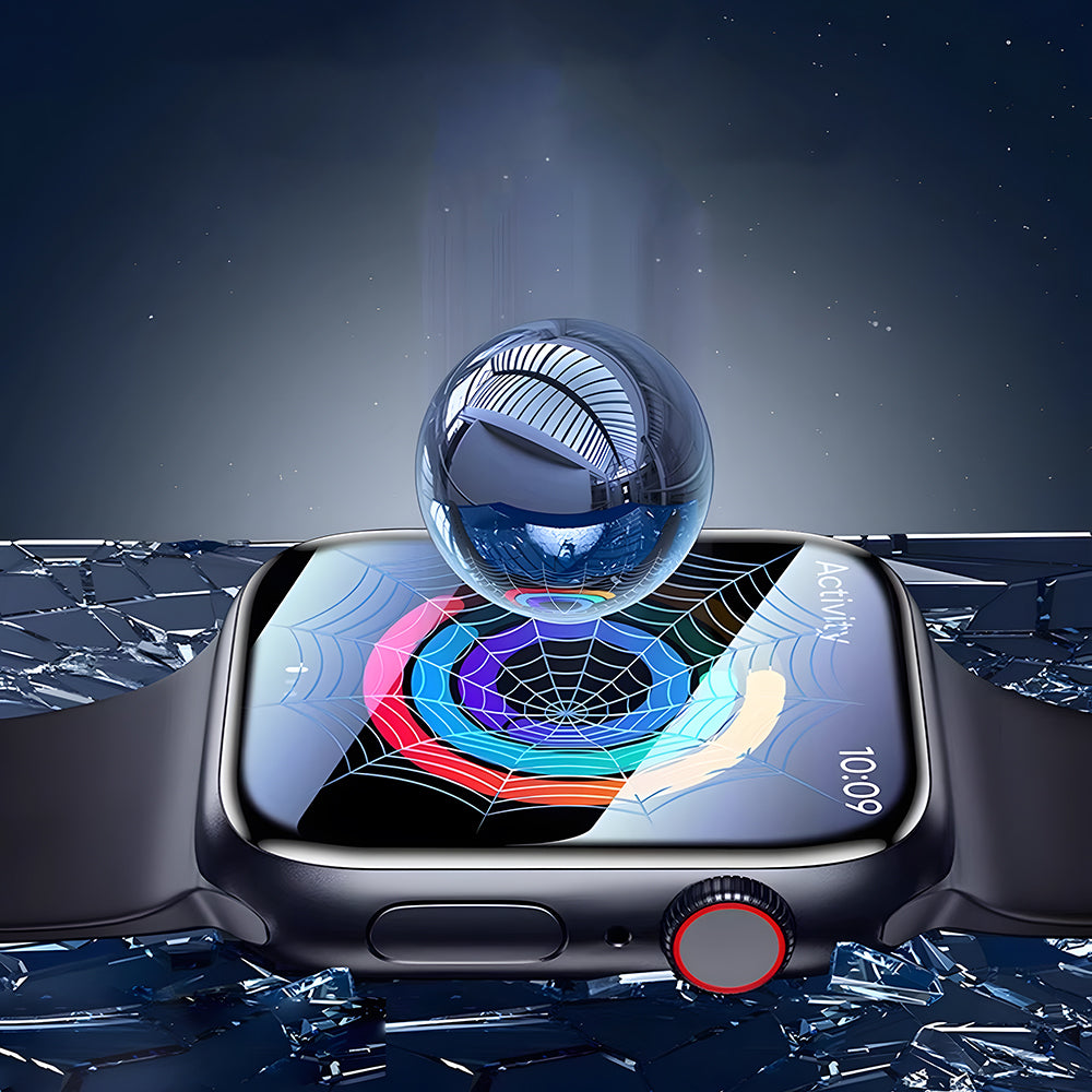 Wiwu JD-107 Apple Watch 10 46mm Easy Install Serisi HD Ekran Koruyucu Film + Kolay Uygulama Aparatı