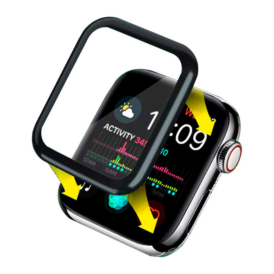 Go Des Apple Watch (1.Nesil) 38mm 2 in 1 Akıllı Saat Ekran Koruyucu