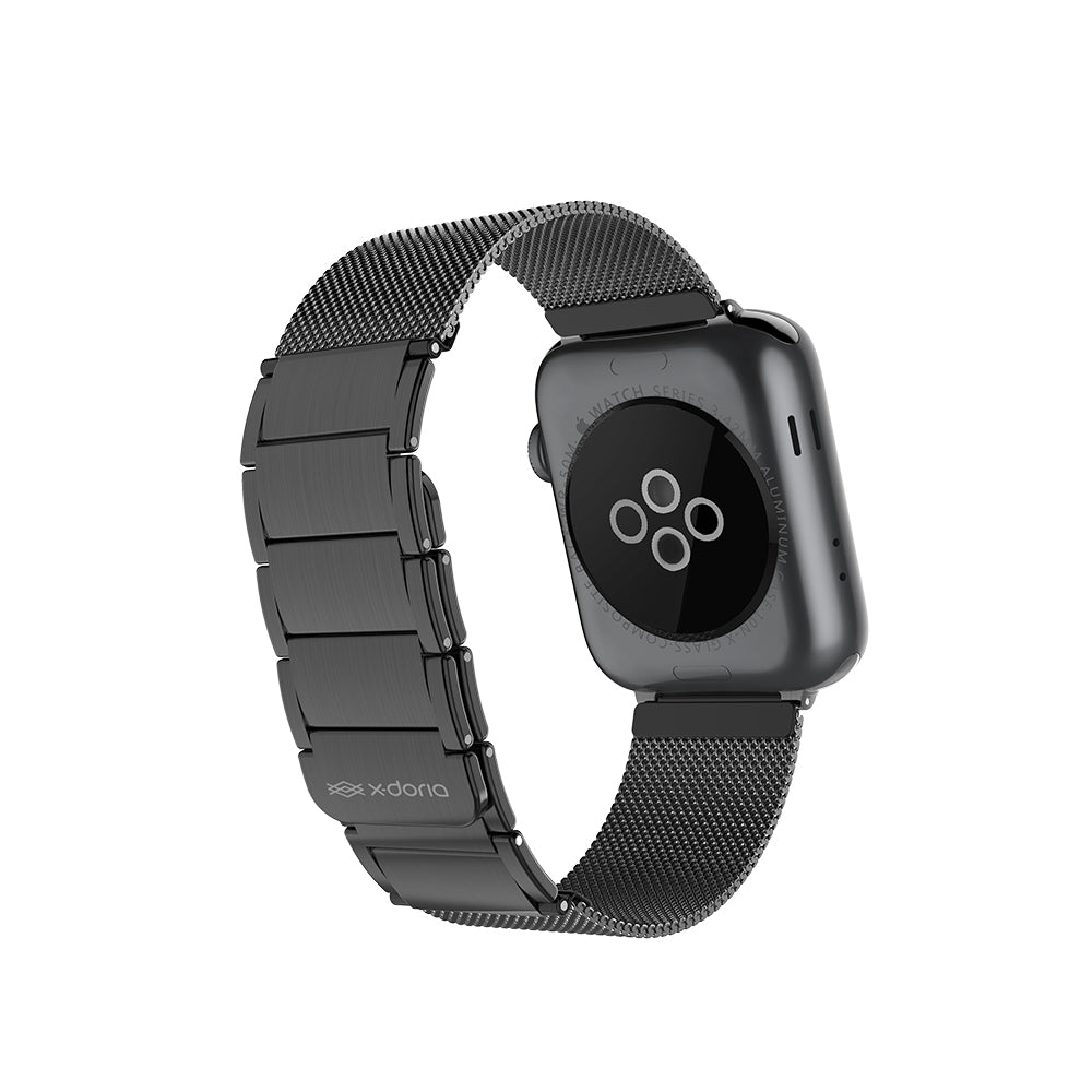 Raptic Classic Plus Serisi Apple Watch 38/40/41/42mm Uyumlu Magnetik Metal Hasır Kordon