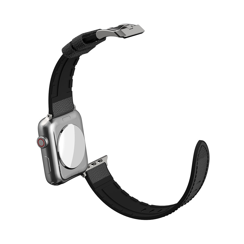 Raptic Hybrid Leather Serisi Apple Watch 38/40/41/42mm Uyumlu Deri Kordon