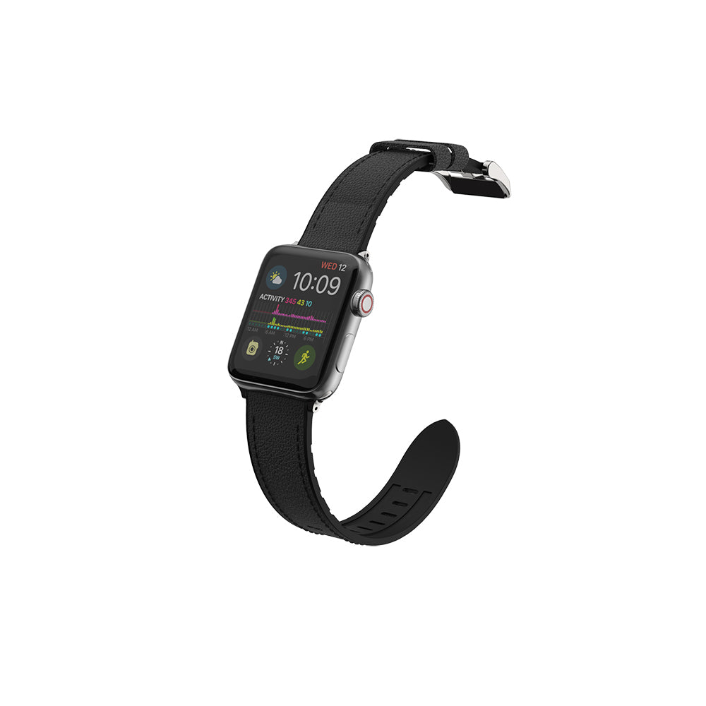 Raptic Hybrid Leather Serisi Apple Watch 38/40/41/42mm Uyumlu Deri Kordon