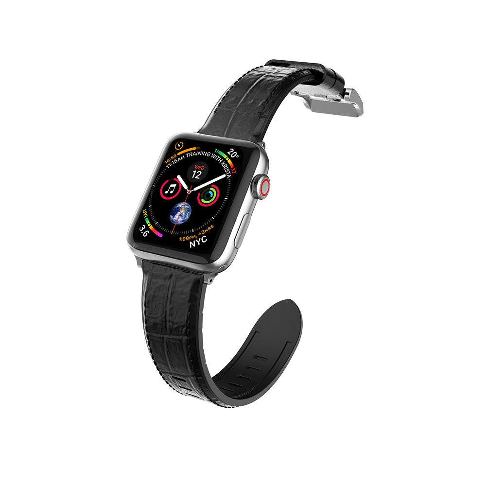 Raptic Hybrid Leather Serisi Apple Watch 38/40/41/42mm Uyumlu Deri Kordon