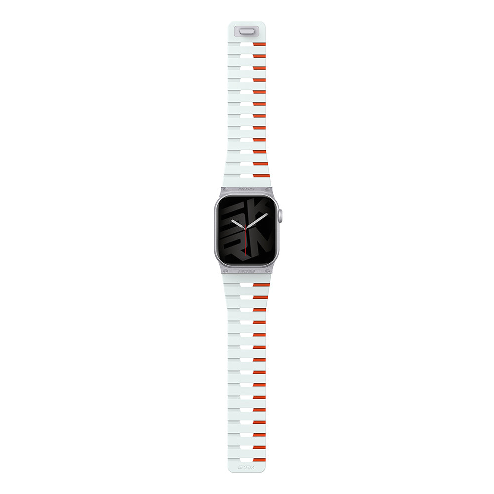 Skinarma Gemini Serisi Apple Watch 38/40/41/42mm Uyumlu TPU Magnetik Silikon Kordon