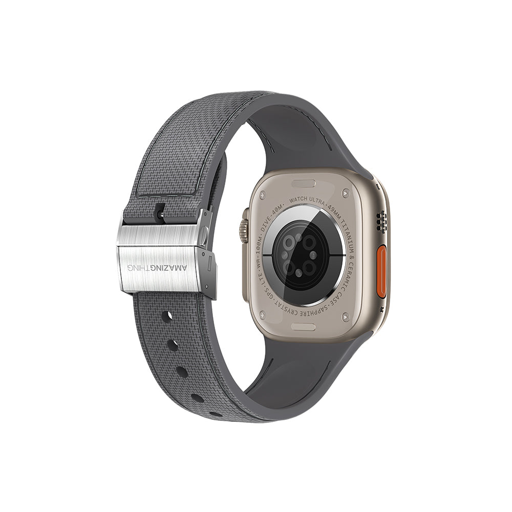 Amazingthing Titan Swift Watch 40mm Deri Dokulu Silikon Kordon