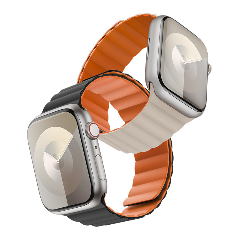 Benks Apple Watch 42/44/45/46/49mm Uyumlu Magnetik Tak Çıkar Silikon Strap Kayış
