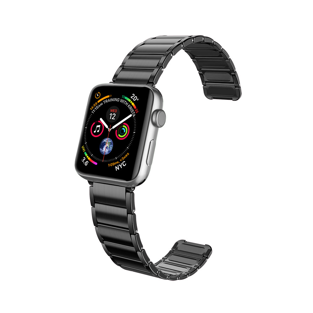 Raptic Classic Serisi Apple Watch 42/44/45/46/49mm Uyumlu Magnetik Metal Kordon