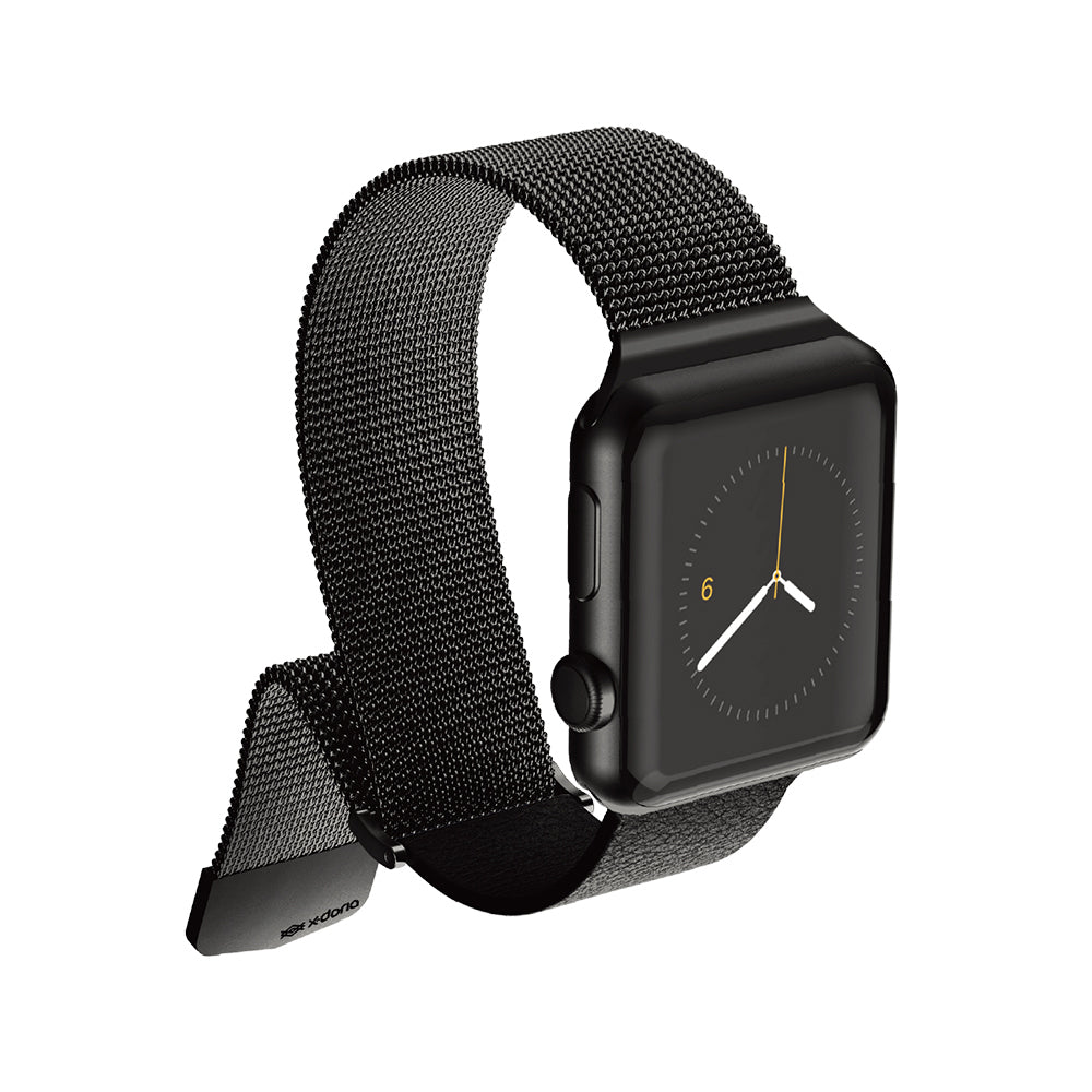 Raptic Hybrid Serisi Apple Watch 42/44/45/46/49 mm Uyumlu Metal Hasır Kordon
