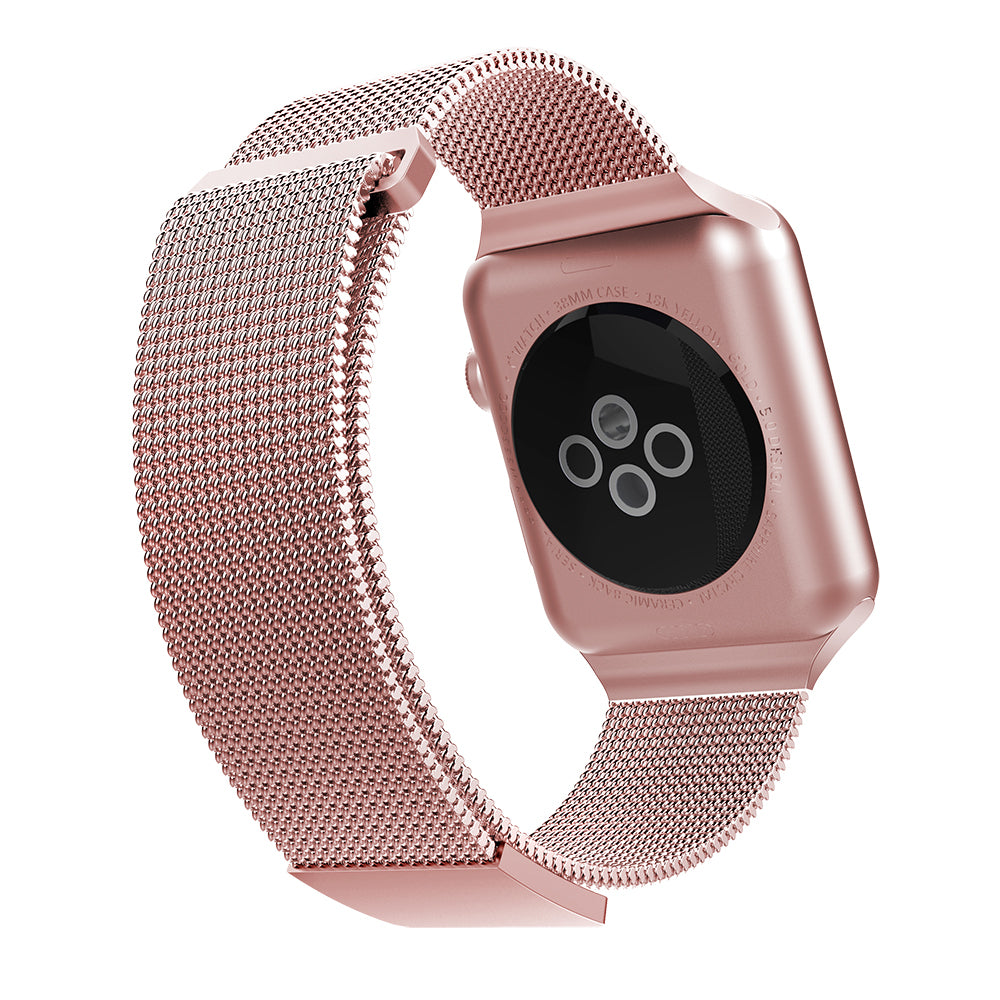 Raptic Mesh Band Serisi Apple Watch 42/44/45/46/49mm Uyumlu Metal Hasır Kordon