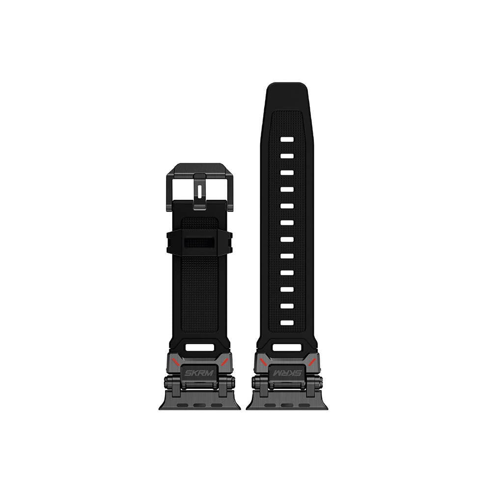SkinArma Titon Serisi Watch 42/44/45/46/49mm Hava Alabilen Delikli Silikon Kordon