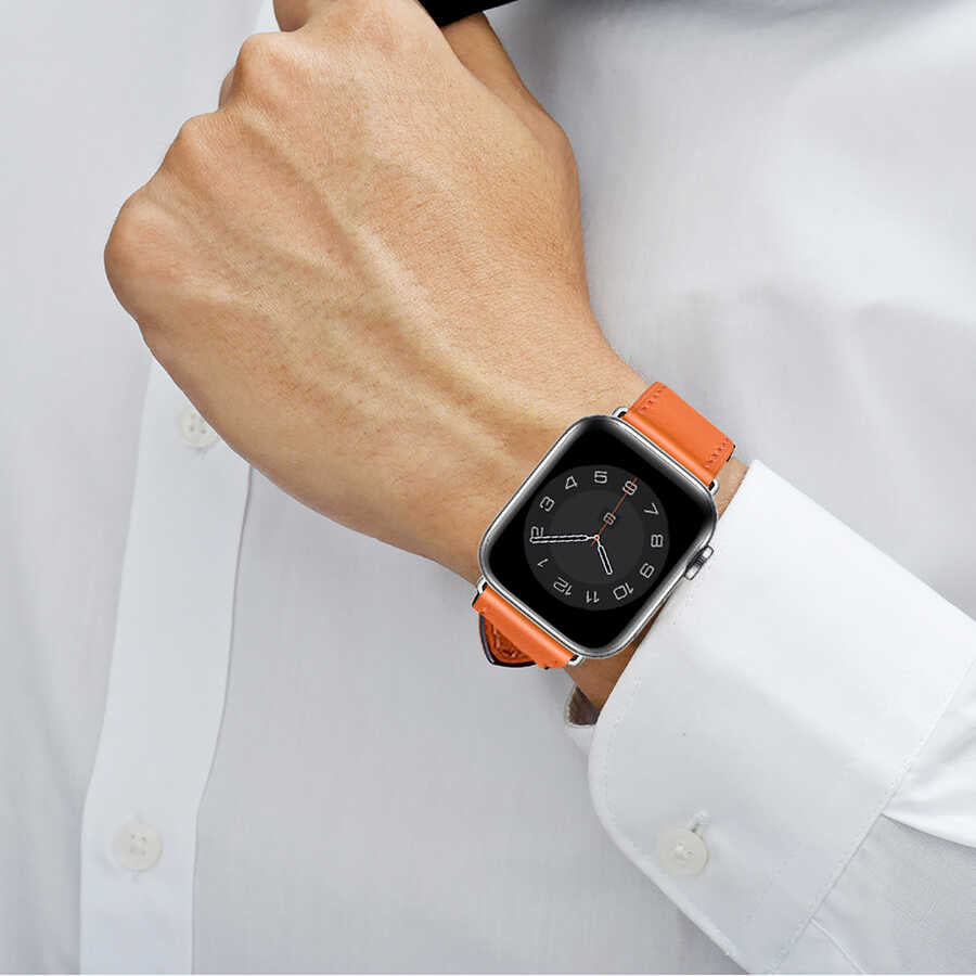 Watch 42mm Wiwu Attleage Watchband Hakiki Deri Kordon - 8