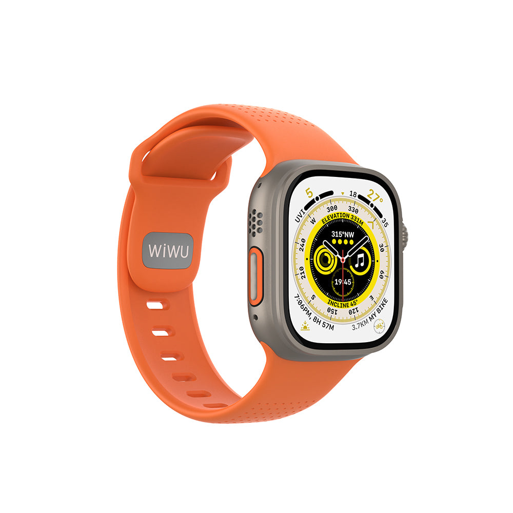 Wiwu Wi-WB0201 Comf Secur Serisi Watch 42/44/45/46/49mm Uyumlu Silikon Kordon