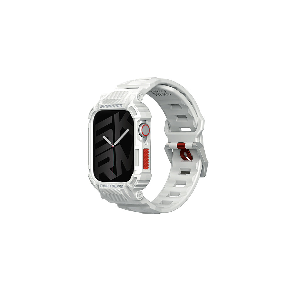 Skinarma Mecha Apple Watch 44 mm 2in1 TPU Kasa Koruyucu + Silikon Kordon