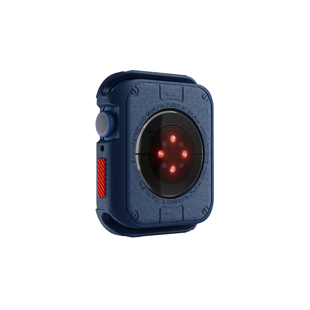 SkinArma Kurono Apple Watch 44mm/Watch 7 45mm Buzlu Tasarım Sert PC Kasa Koruyucu