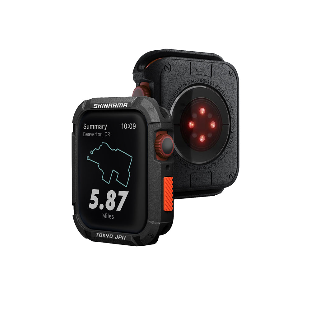 SkinArma Kurono Apple Watch 44mm/Watch 7 45mm Buzlu Tasarım Sert PC Kasa Koruyucu