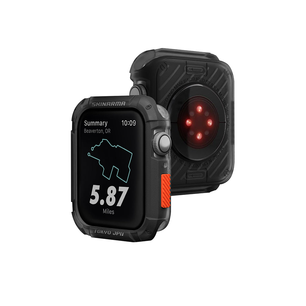 SkinArma Kurono Apple Watch 44mm/Watch 7 45mm Buzlu Tasarım Sert PC Kasa Koruyucu