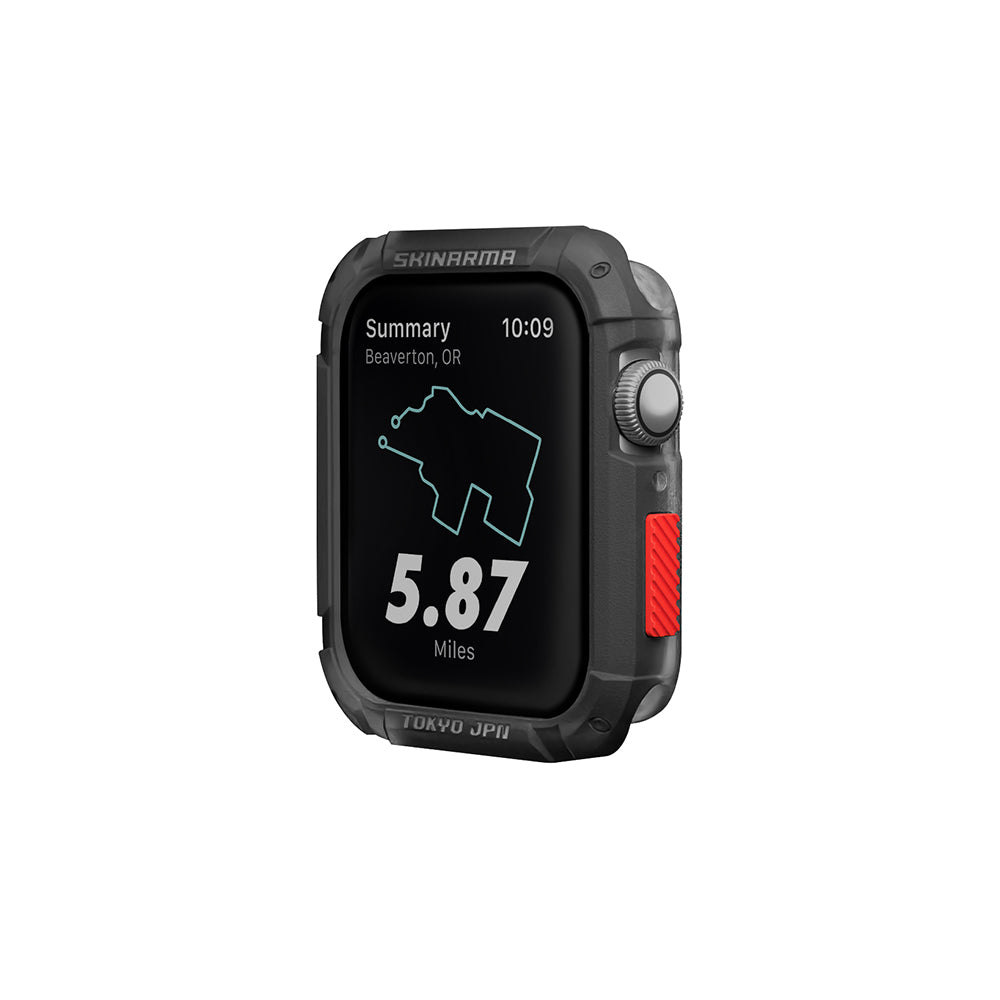 SkinArma Kurono Apple Watch 44mm/Watch 7 45mm Buzlu Tasarım Sert PC Kasa Koruyucu