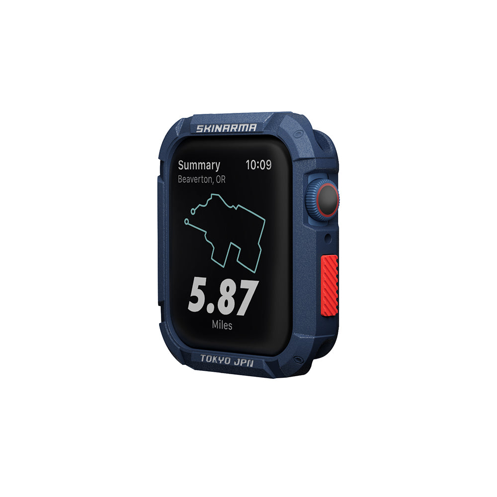 SkinArma Kurono Apple Watch 44mm/Watch 7 45mm Buzlu Tasarım Sert PC Kasa Koruyucu