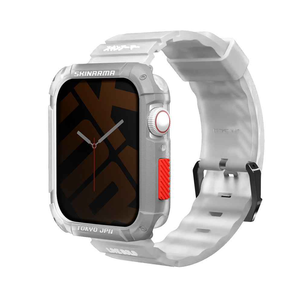 SkinArma Kurono Watch 44mm/watch 7 45mm Sert PC Kasa Koruyucu + Shokku Silikon Kordon